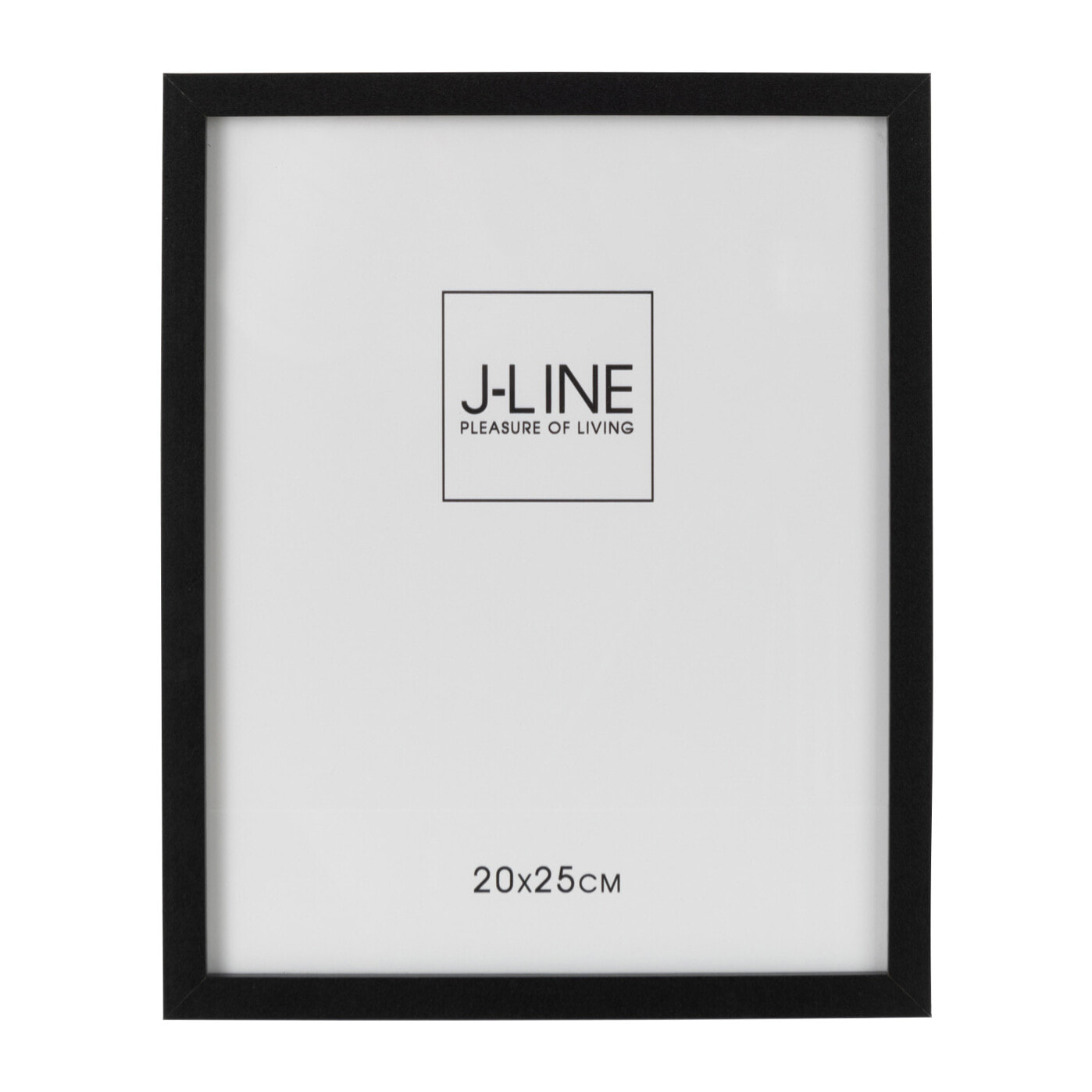 J-Line cadre photo Basic - bois - noir - moyen - 2 pièces