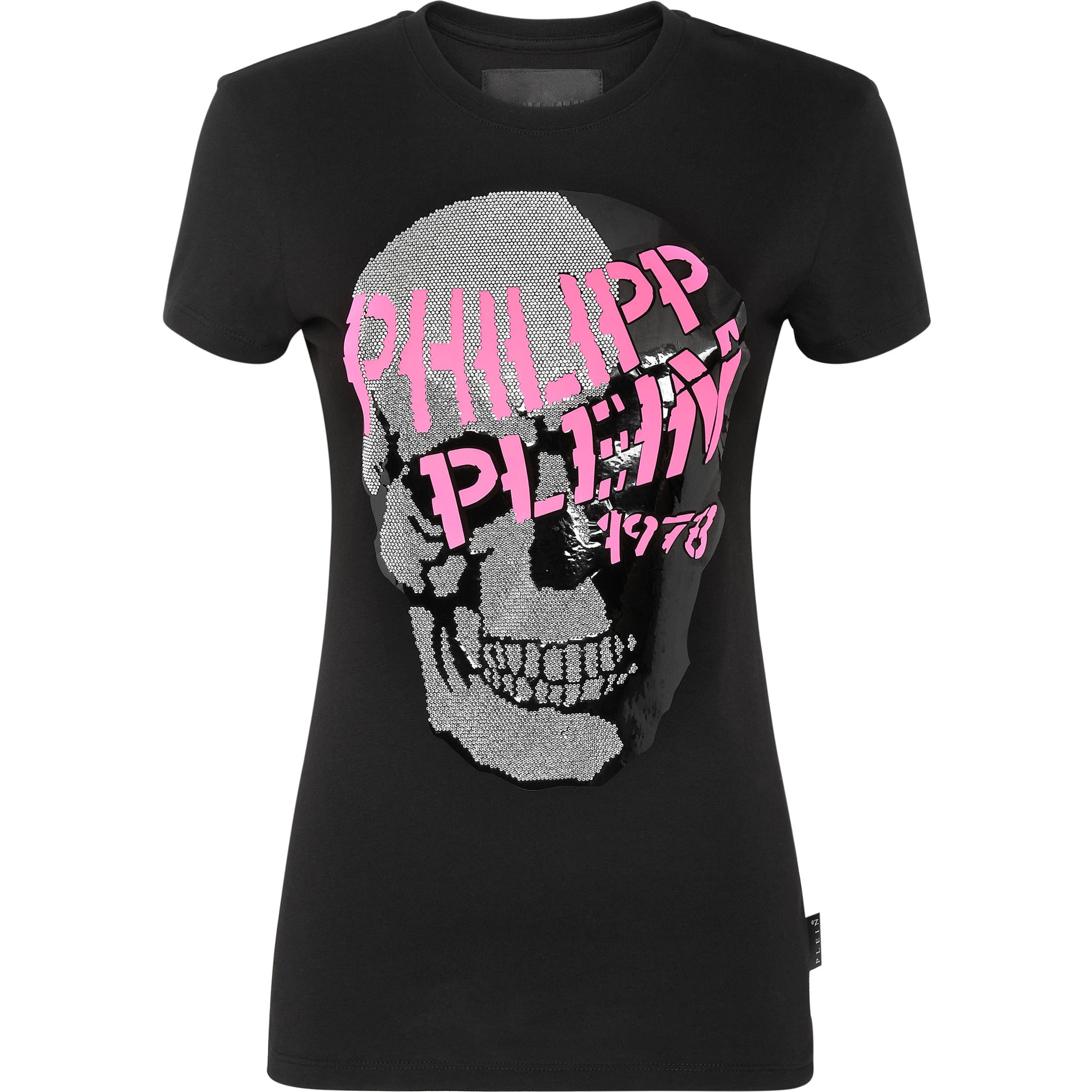 PHILIPP PLEIN T-Shirt Round Neck SKULL