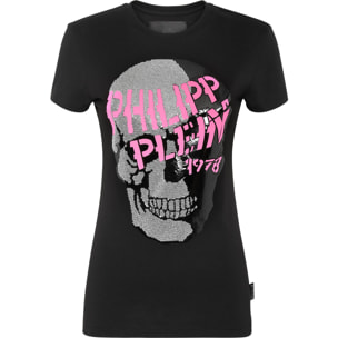 PHILIPP PLEIN T-Shirt Round Neck SKULL