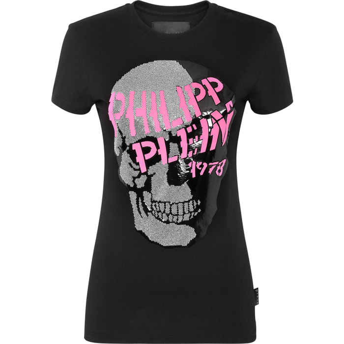 PHILIPP PLEIN T-Shirt Round Neck SKULL