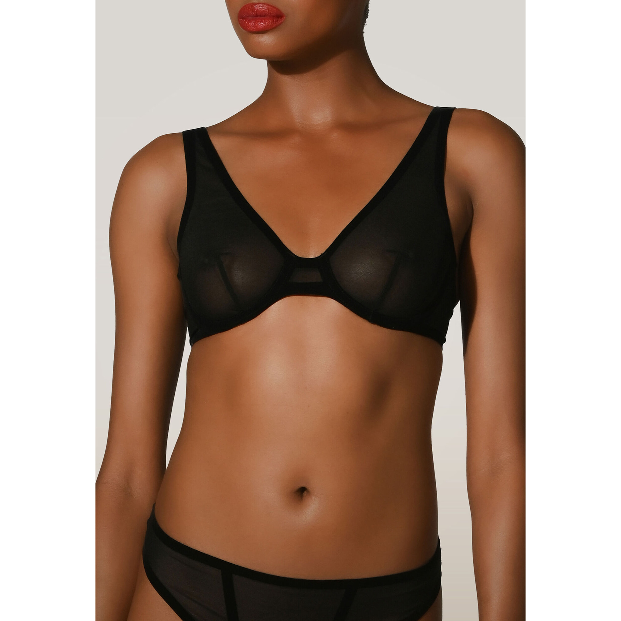 Reggiseno Bonded To Tulle Skin Bra