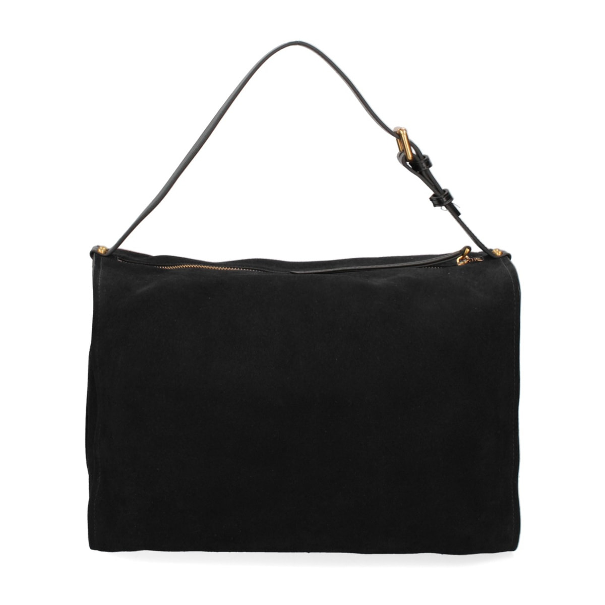 Borsa a spalla da donna Made in Italy - Modello Cielia Pro - Pelle scamosciata - 35.0 x 23.0 x 14.0 cm