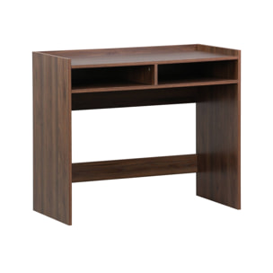 Bureau décor bois 2 casiers de rangement noyer - L 90 x P 45 x H 78 cm - Jules