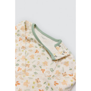 Completo autunnale con salopette e maglietta a maniche lunghe per neonato