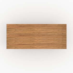 Table de jardin rectangulaire en bois de teck recyclé 10 personnes - Luma