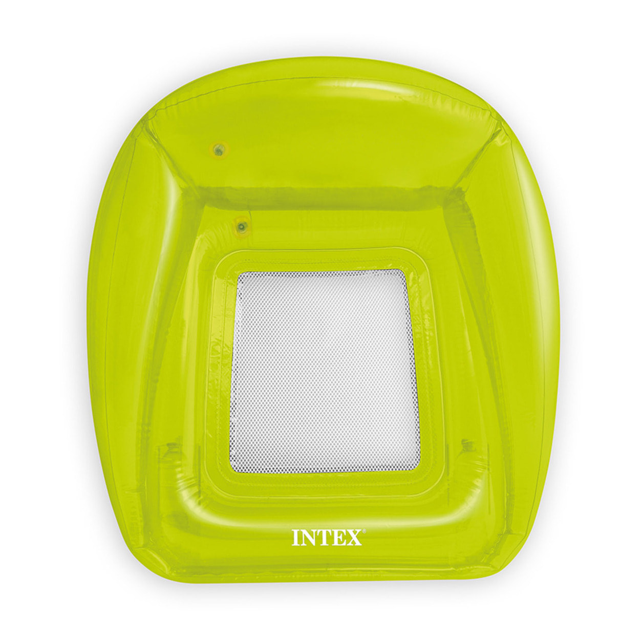 Intex Sillón hinchable transparente con red, PVC, surtido, 104x102 cm