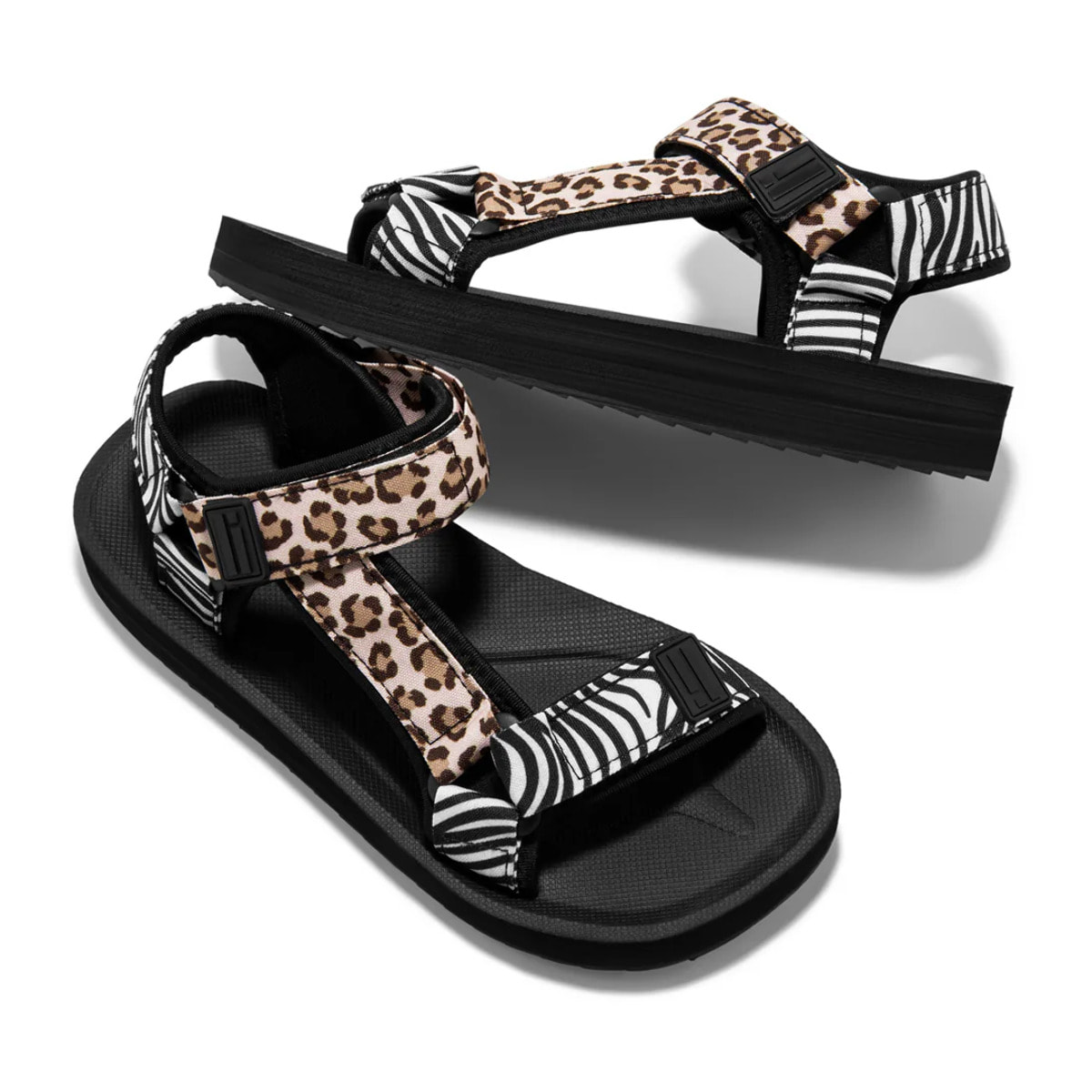 Sandalias De Mujer Forest Neo Animal / Negro D.Franklin