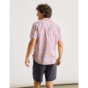 Camisa Manga Corta Rosa - San Junipero