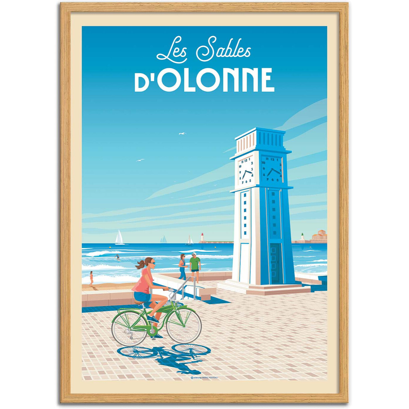 Affiche - Les sables d'Olonne - Olahoop Travel Posters