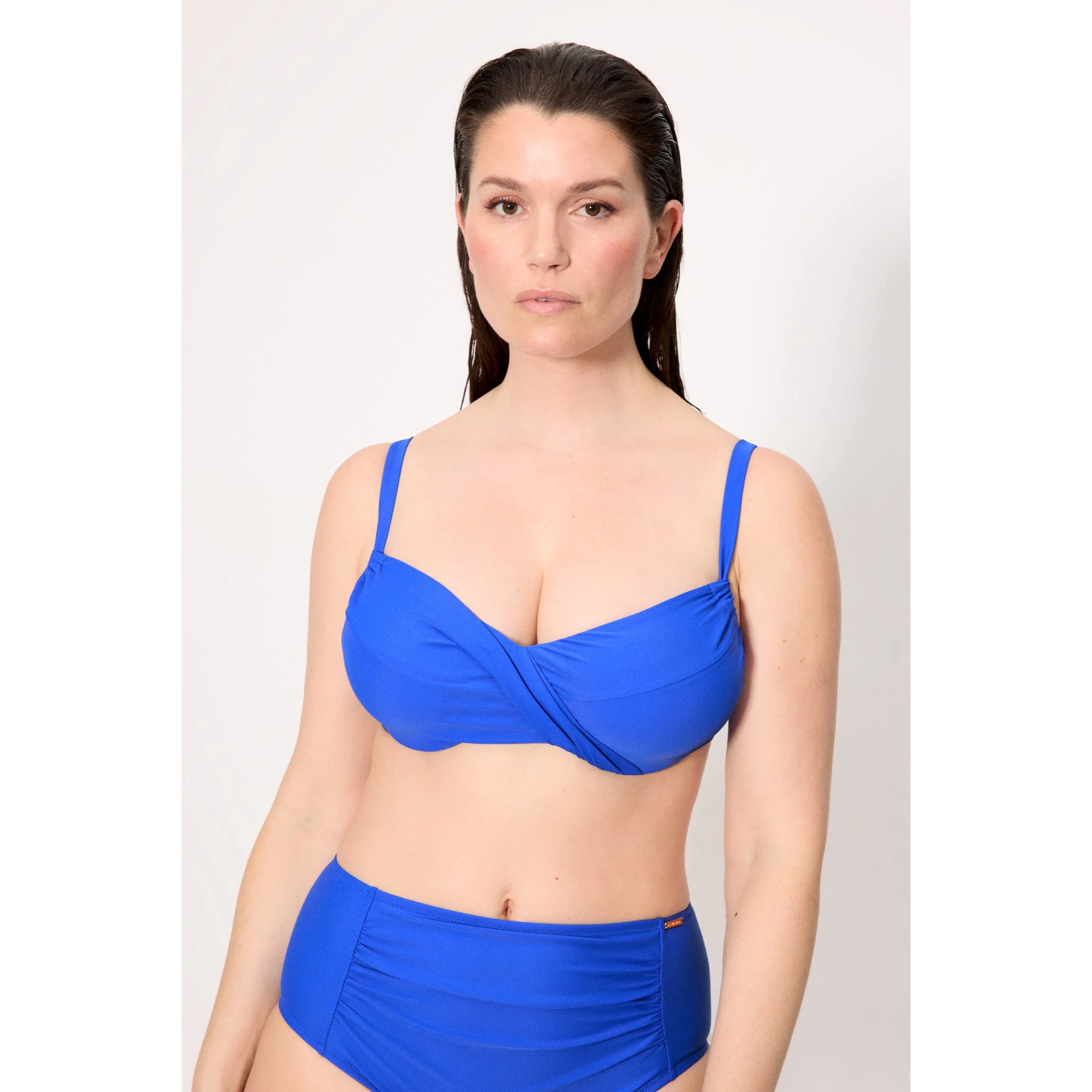 Top bikini contenitivo Blu