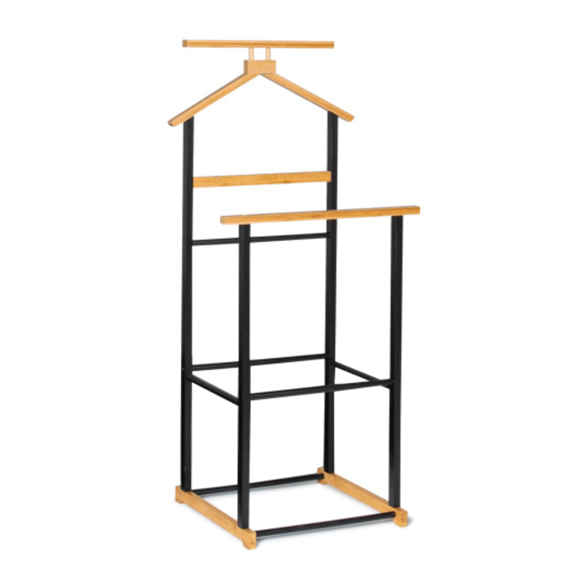 Valet de chambre double portant naturel et noir