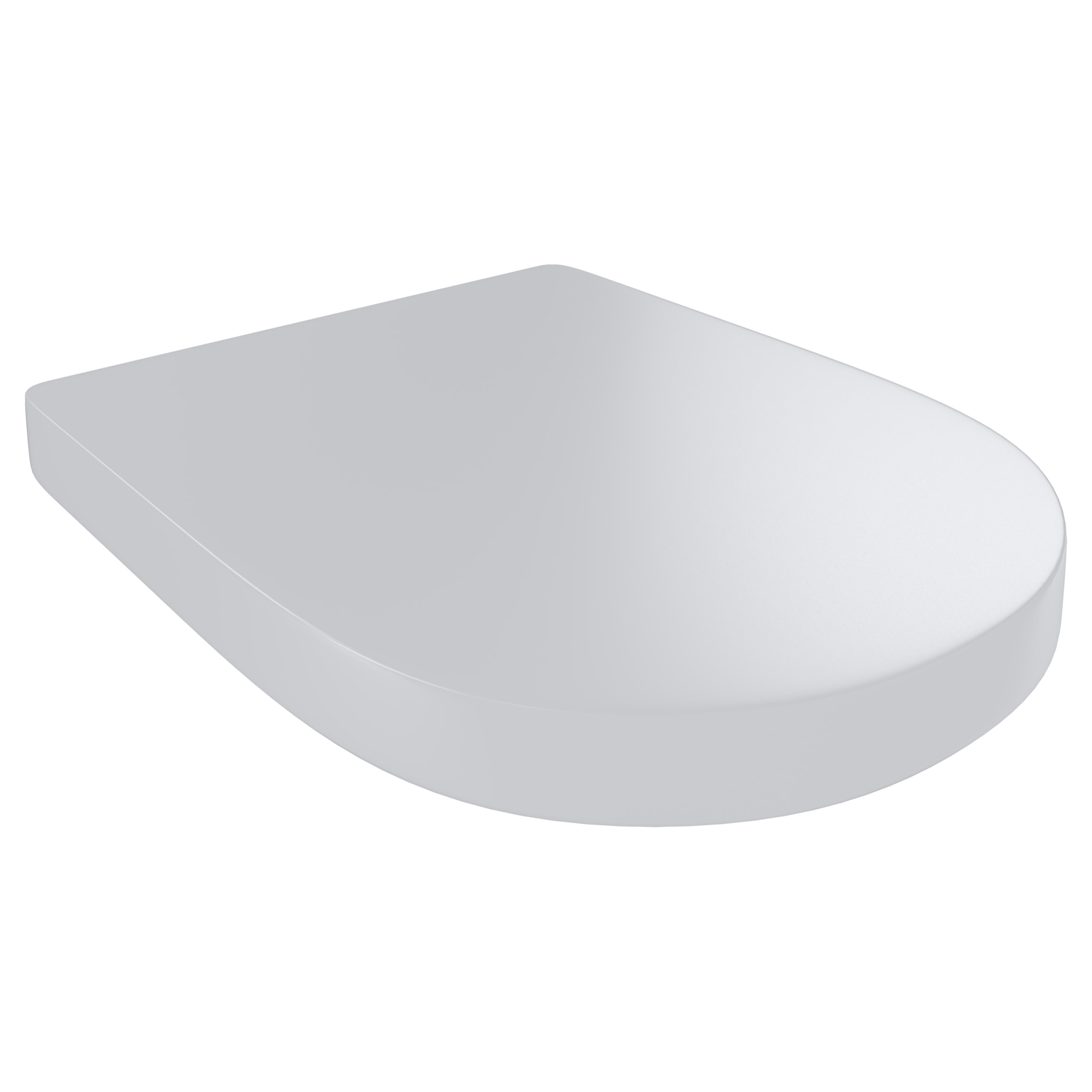 Sedile WC Copriwater Tavoletta UNIVERSALE Rapido Montaggio Soft Close Chiusura Ammortizzata In Plastica Antibatterica 458x361 Mm Bianco Forma D