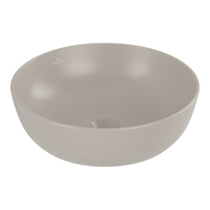 Vasque ronde à poser Artis + bonde à écoulement libre Amande