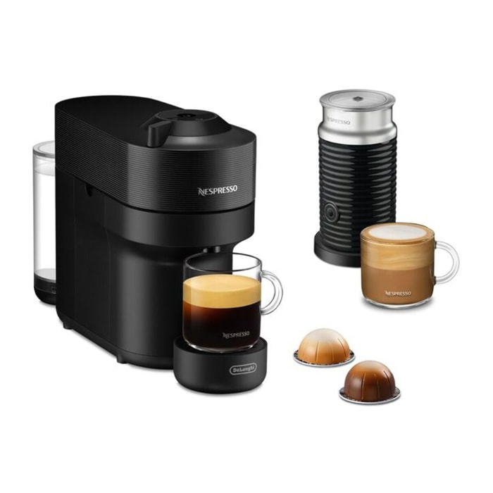 Nespresso DELONGHI Vertuo Pop noir & Aeroccino 3 ENV90.BAE