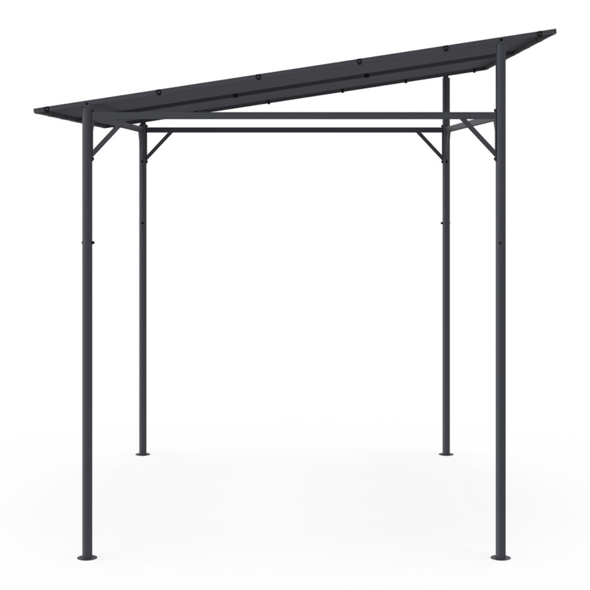 Pergola Gazebo 2.3x2.4m toit inclinable