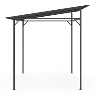Pergola Gazebo 2.3x2.4m toit inclinable