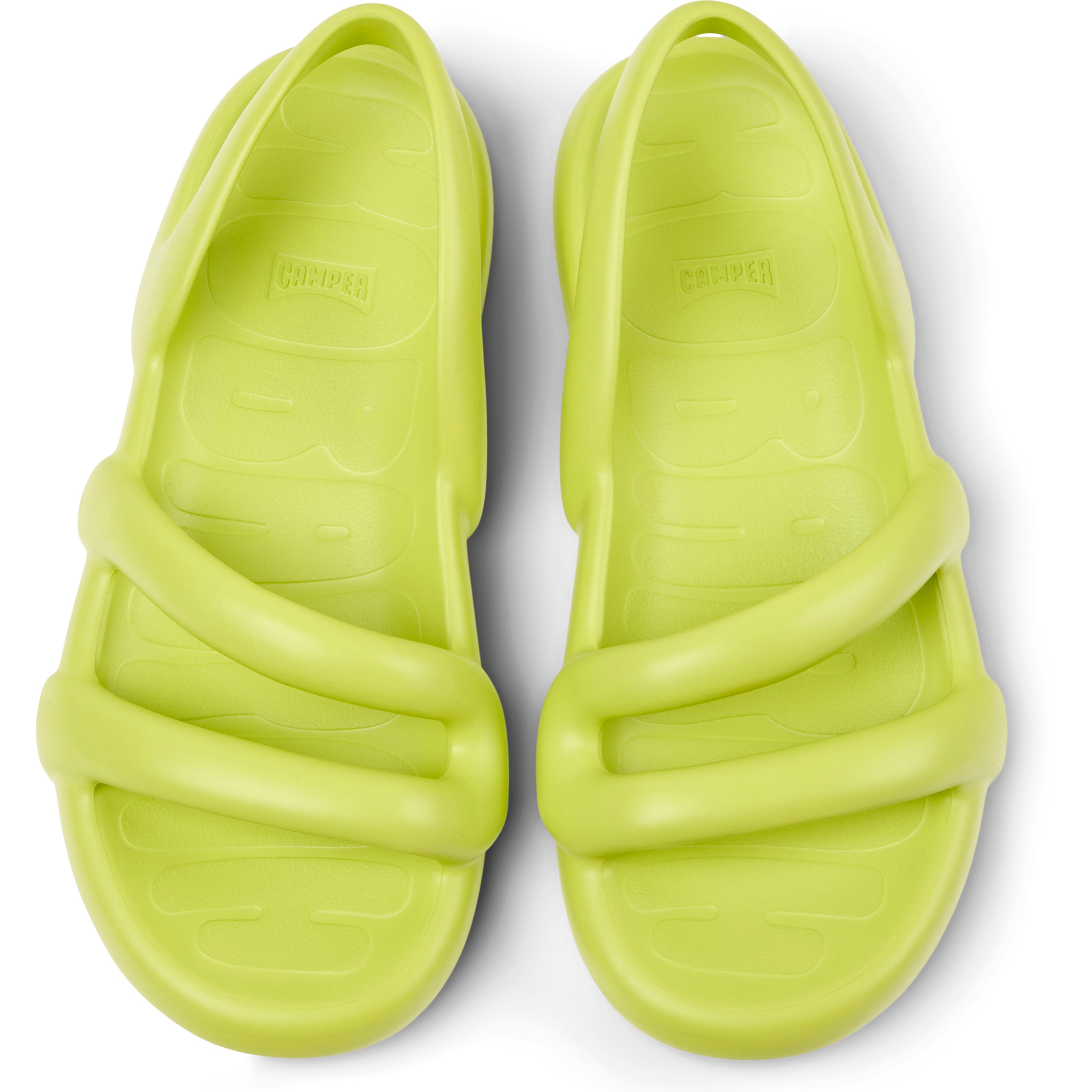 Sandalias - CAMPER Kobarah Flat - Amarillo - Sintético