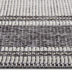 Tapis exterieur, motif géométrique kilim, structure résistante, bil