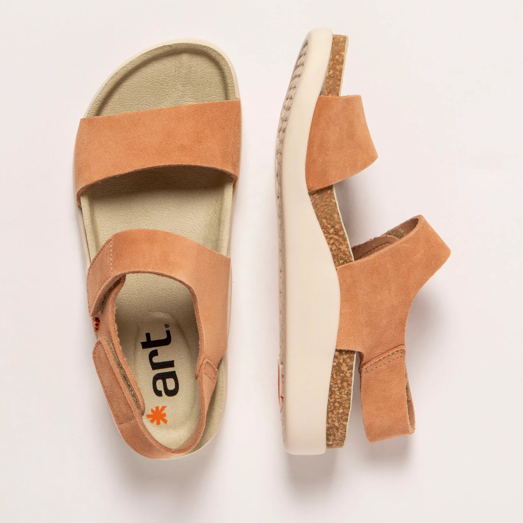 Sandalias 1386S SILK SUEDE PEACH/ BIARRITZ color Peach