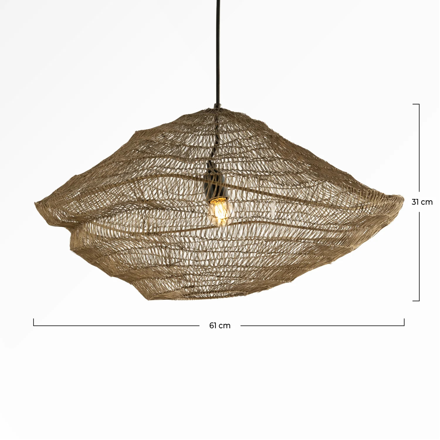 Suspension en métal doré 61 cm - Ramo