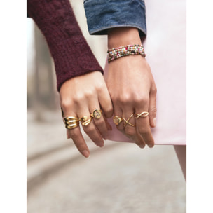 Anillo Eterna Sparks Baño Oro