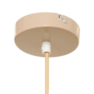 Suspension Lito ronde D.22cm beige