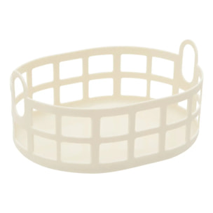 Corbeille à pain Poly ovale L.24cm beige