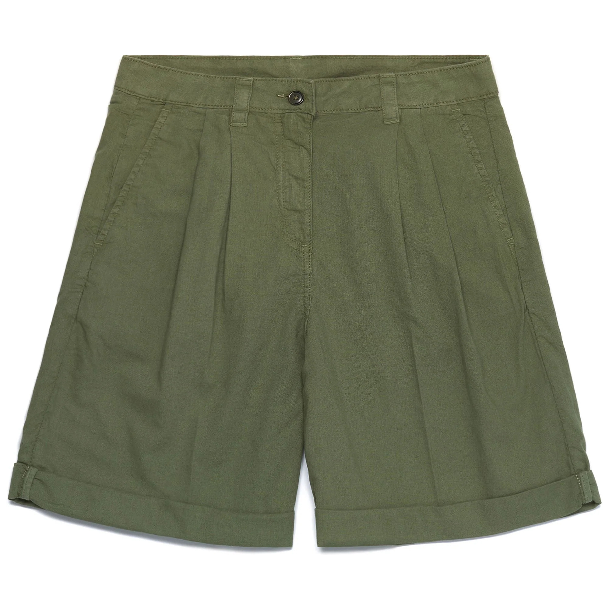 Kappa - Pantaloni Corti Donna Verde - Yvonne Light Linen