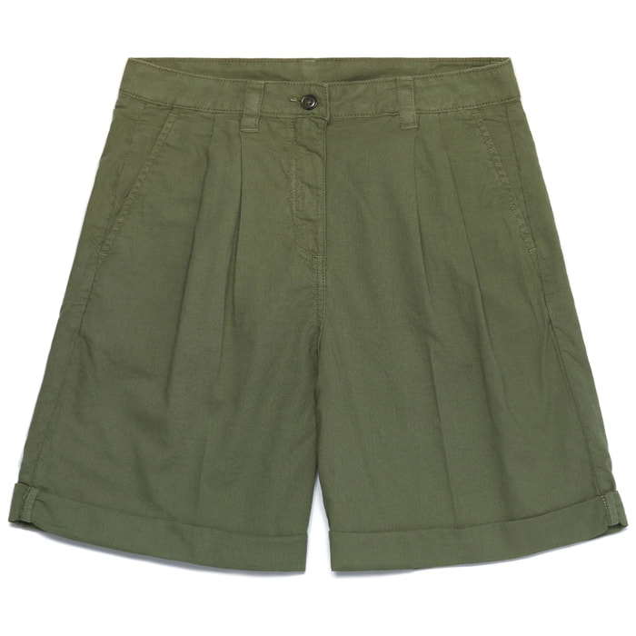 Kappa - Pantaloni Corti Donna Verde - Yvonne Light Linen