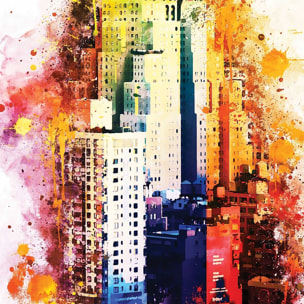Poster the new yorker flash vision Affiche sous cadre noir