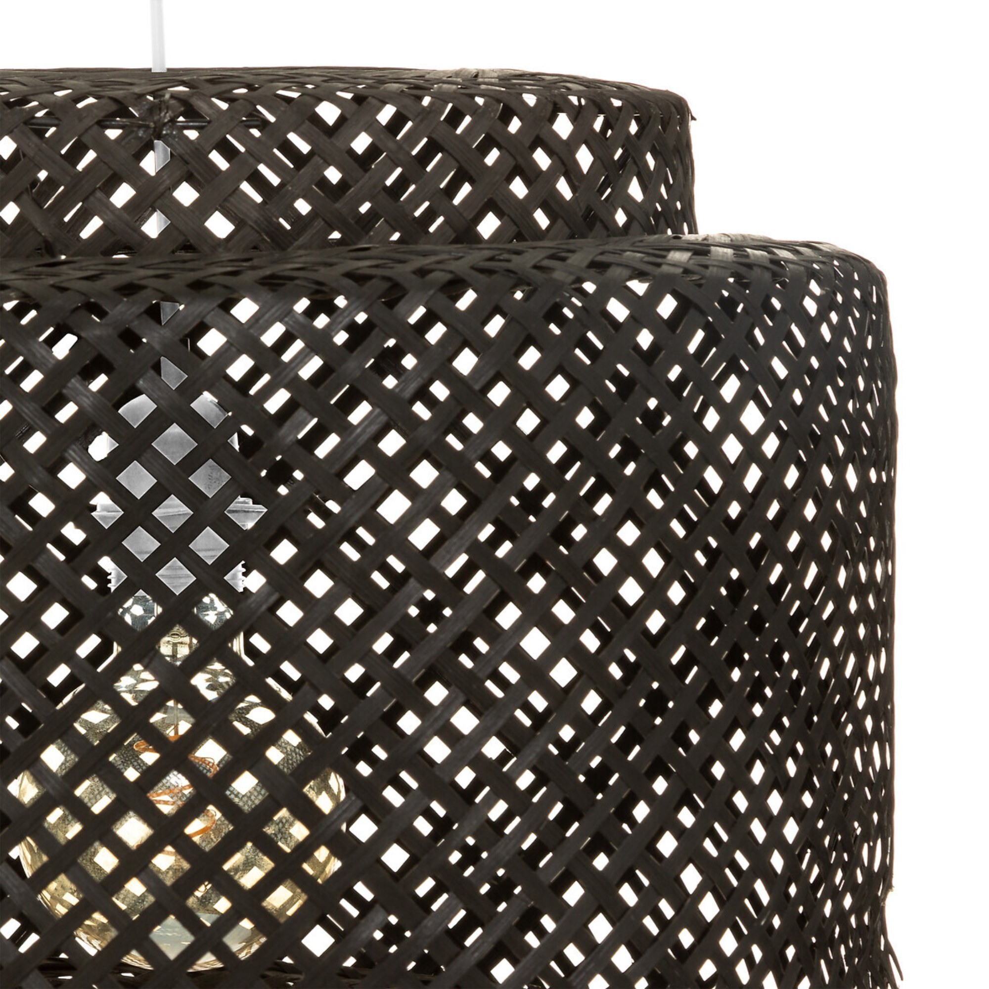 Lámpara colgante 'liby' ø40cm en bambú negro