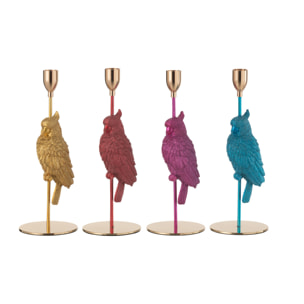 J-Line chandelier Oiseau - polyrésine - mix - 4 pcs