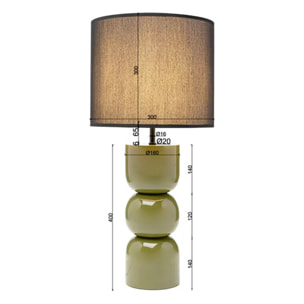 Lampe Eliano 53cm kaki Kare Design