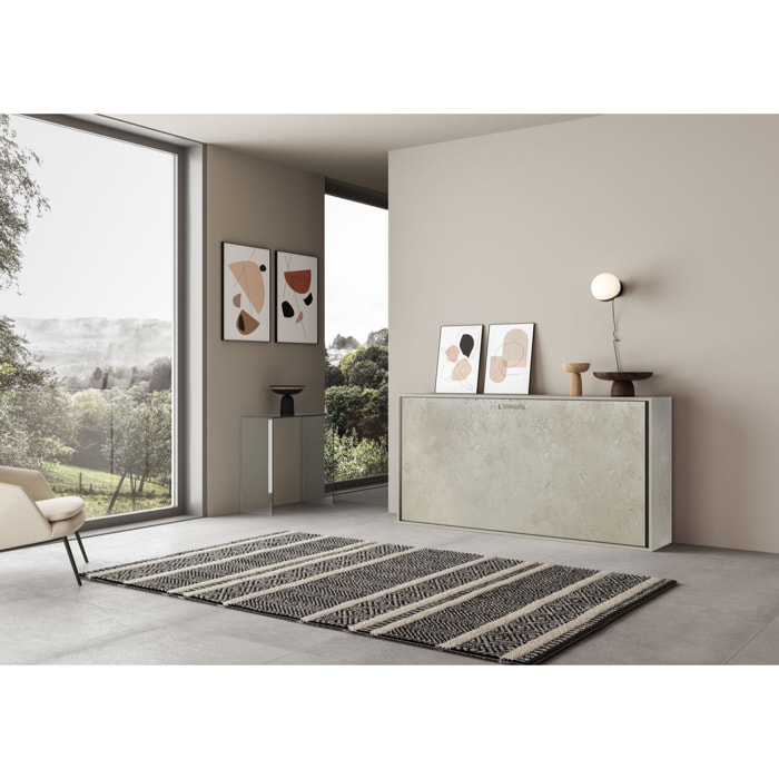 Letto a scomparsa singolo orizzontale Kando Cashmere