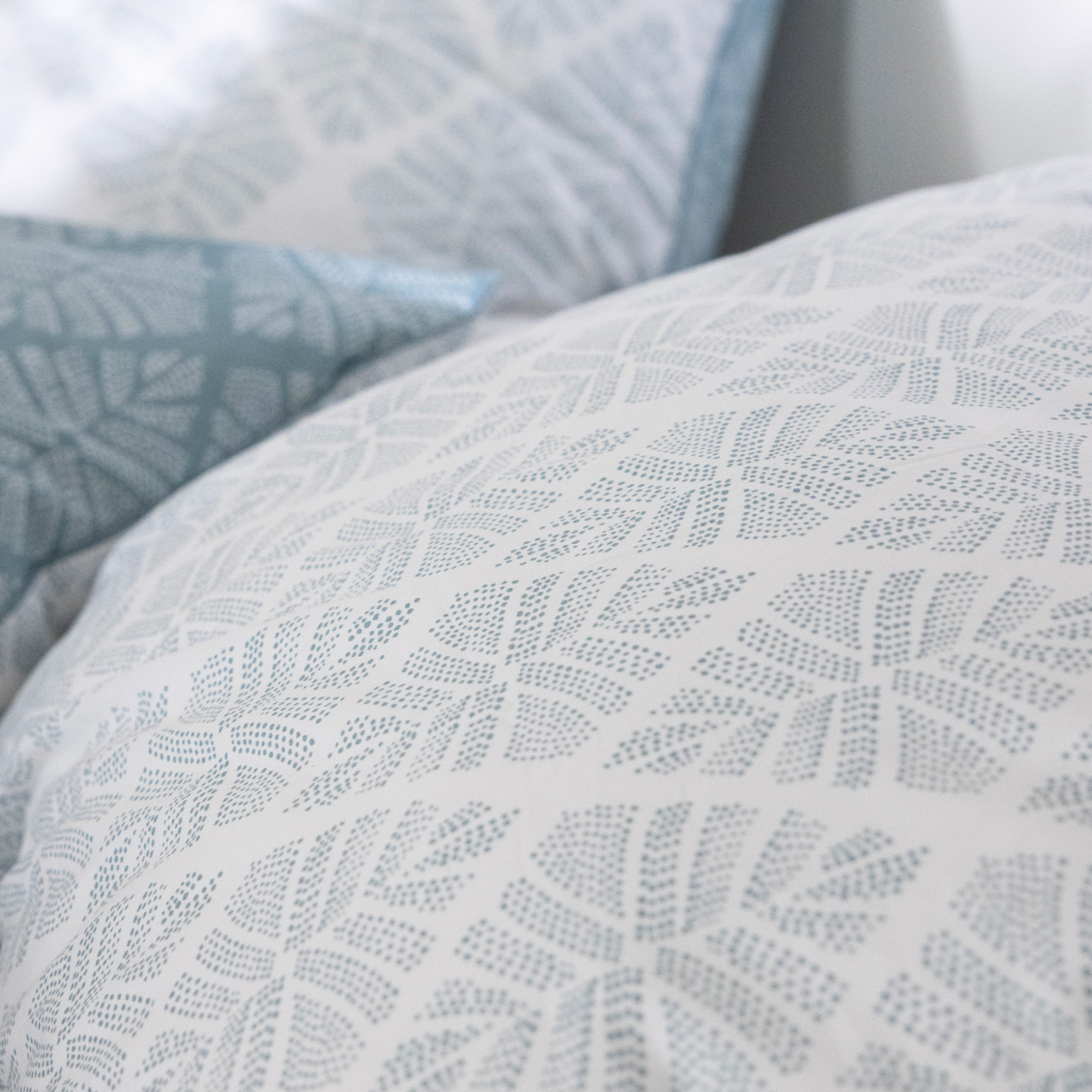 Taie d'oreiller en percale de coton, POINTE DE DOUCEUR