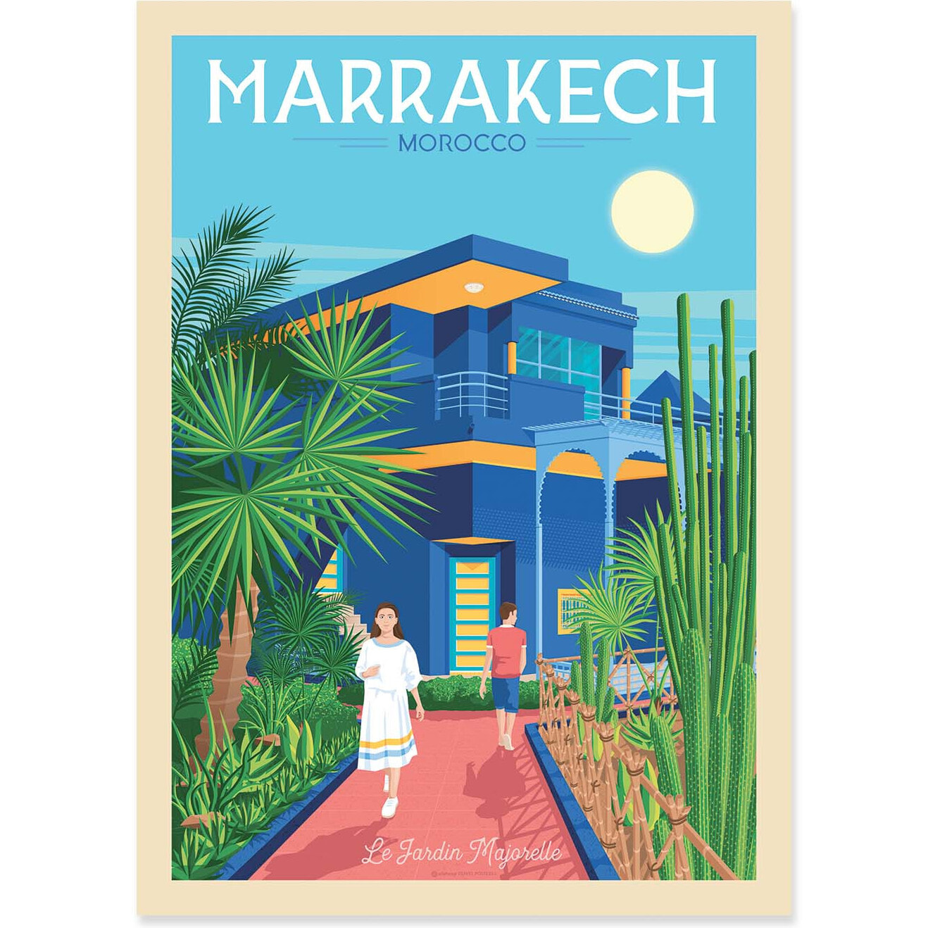 Affiche - Marrakech - Olahoop Travel Posters
