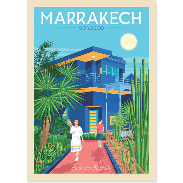 Affiche - Marrakech - Olahoop Travel Posters