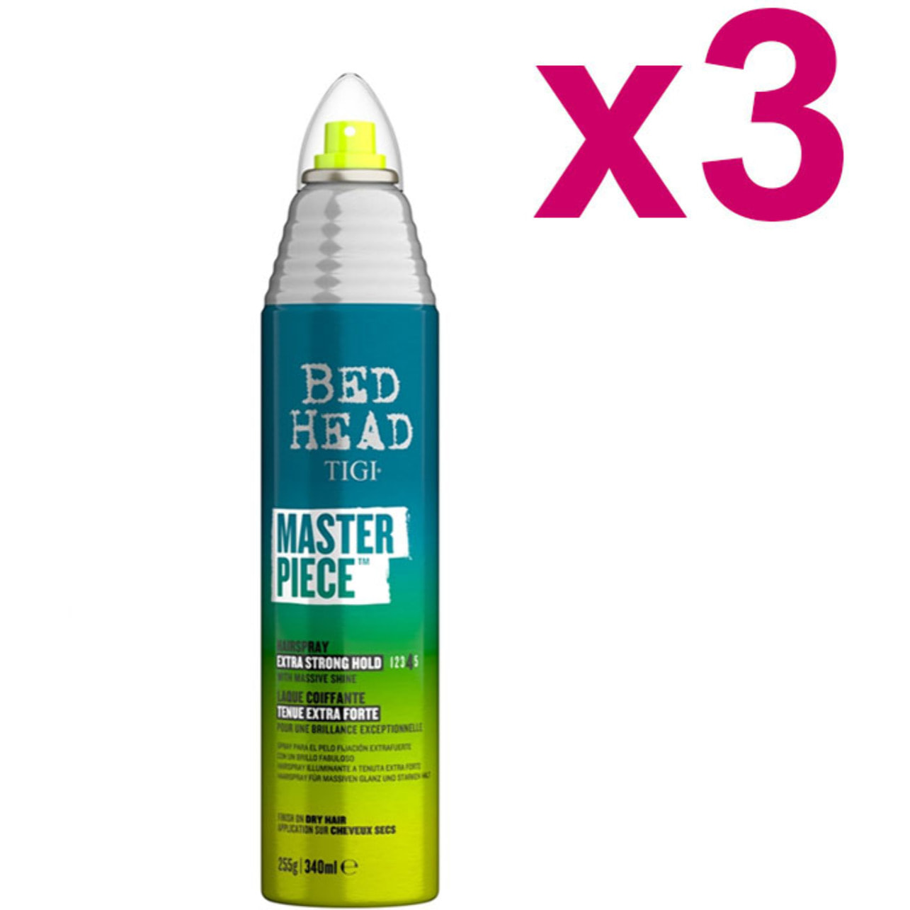 TIGI Kit Bed Head Masterpiece Hairspray 3 Pezzi x 340ml