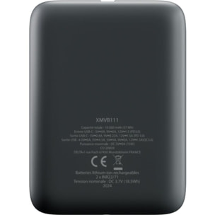 Batterie externe XMOOVE 10000 mAh 18W USB-C