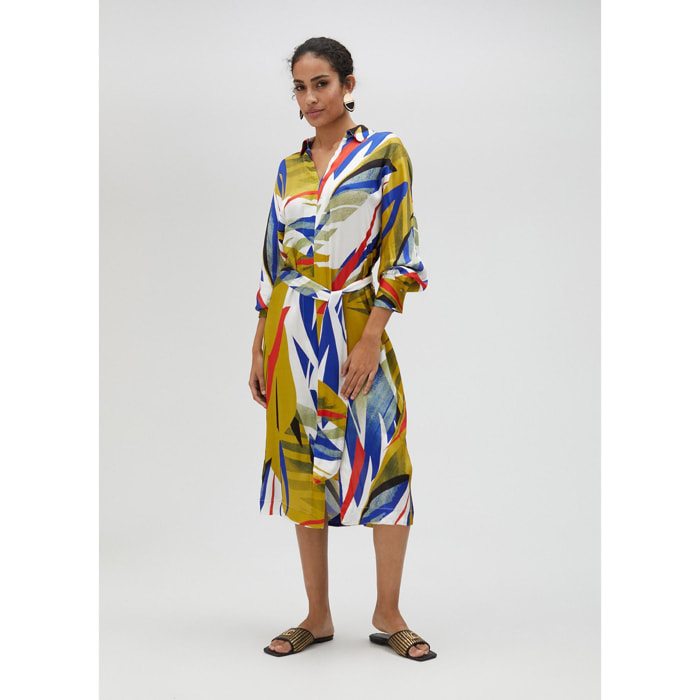 Vestito lungo con stampa