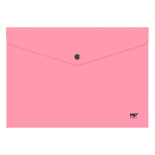 PACK 12 UNITA' CARTELLA CON CHIUSURA A BOTTONI A4 ROSA