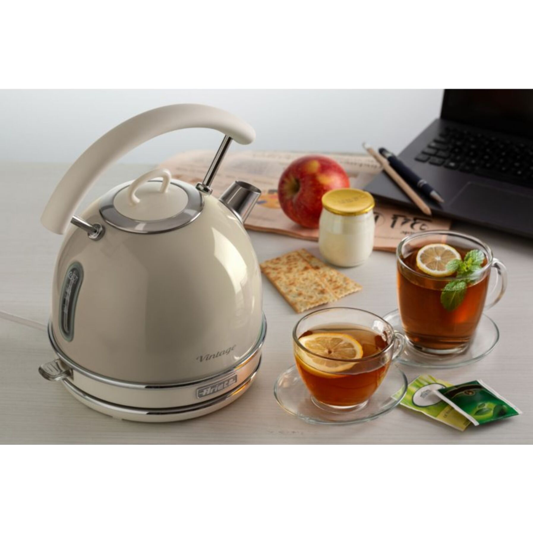 Bouilloire ARIETE vintage beige 1.7l