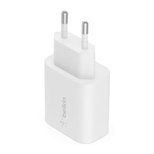 Chargeur secteur BELKIN 25W USB-C pour samsung et apple Blanc