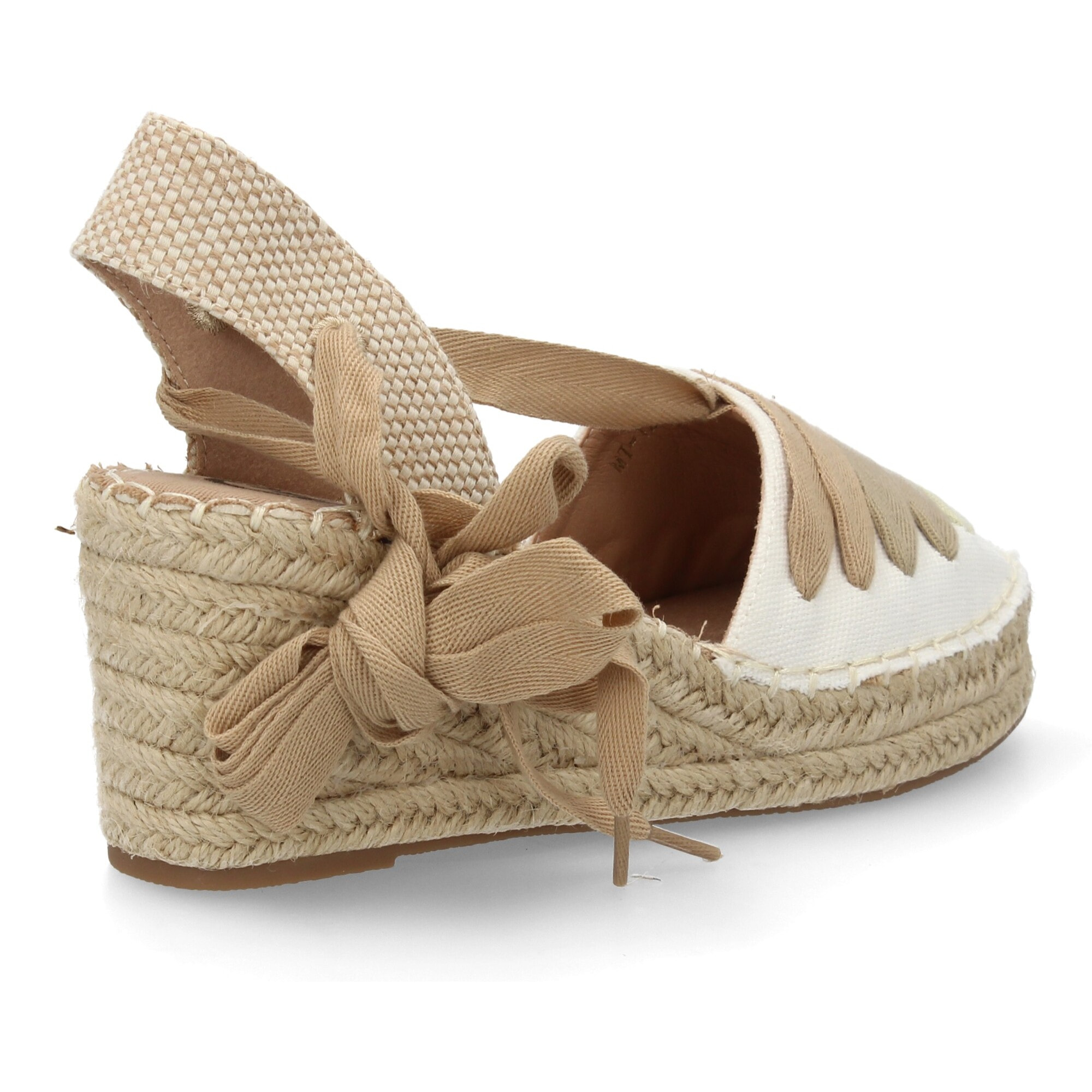 Alpargata valenciana cuña lazada para mujer