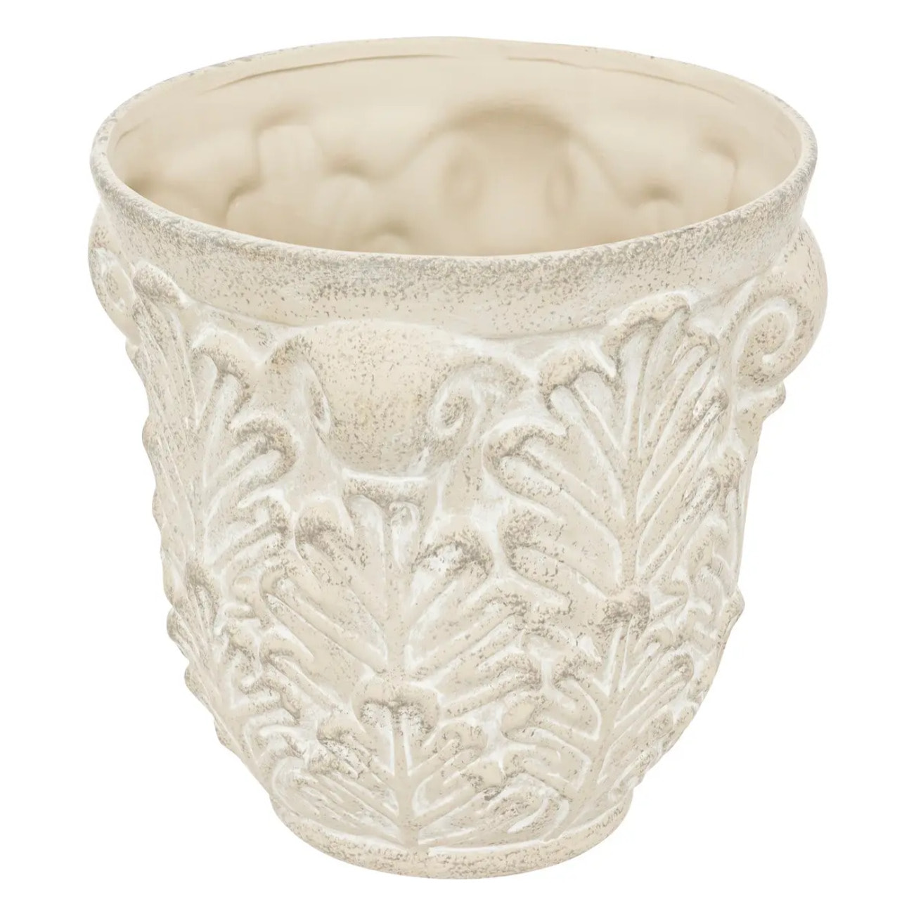 Set de 2 cache-pots Little cottage céramique D29/35cm