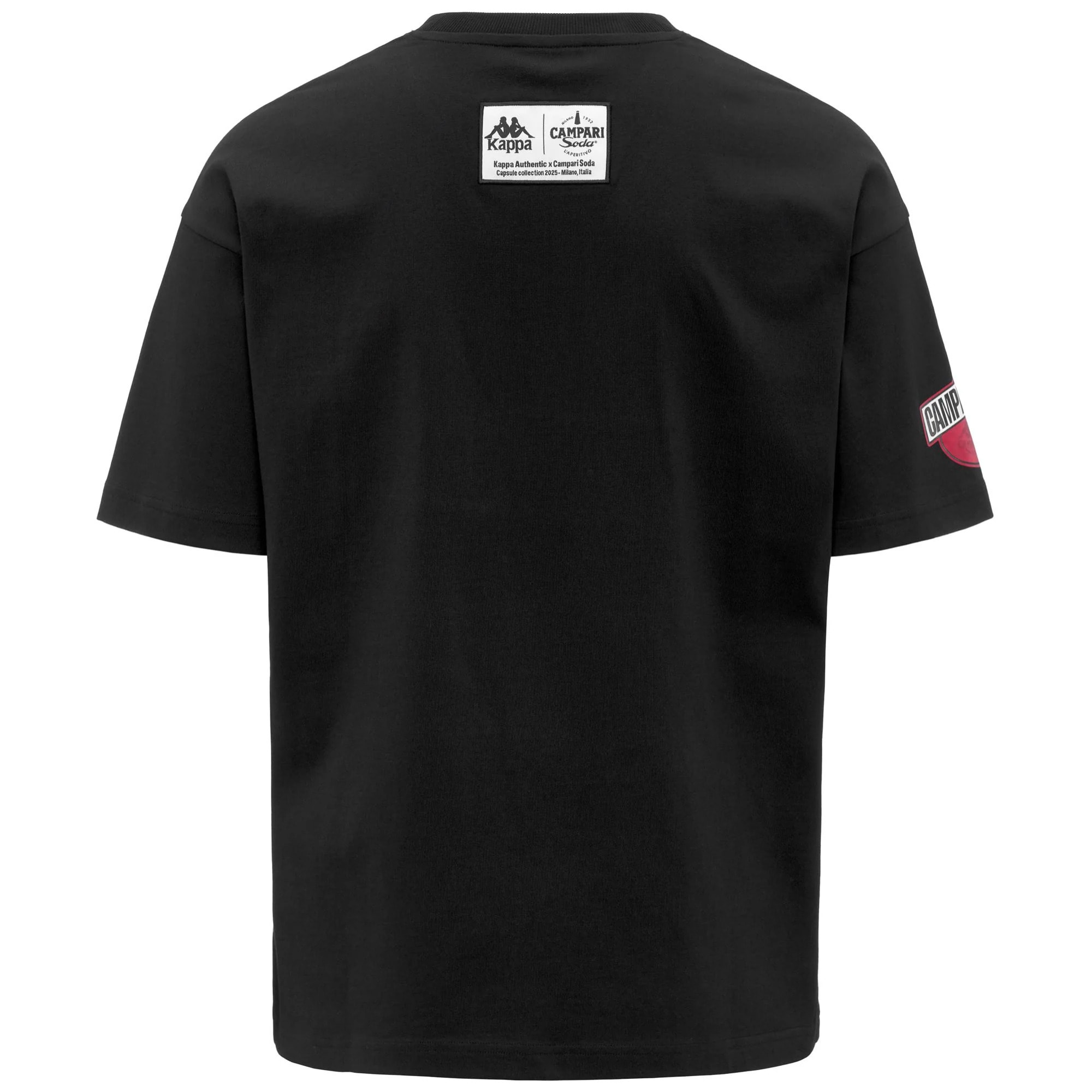 T-Shirts & Top Kappa Uomo Authentic Camparino Campari Soda Nero