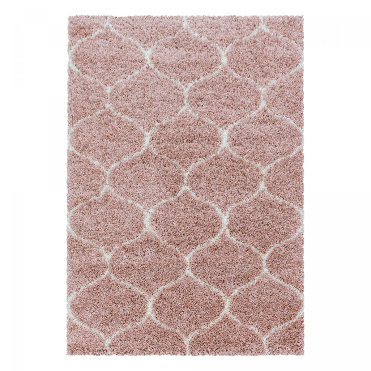 Tapis shaggy tissé motif scandinave SANI