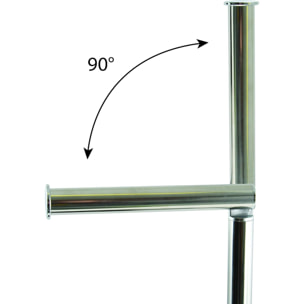 Escobillero de WC en Vidrio, Acero inoxidable y plástico en color Negro