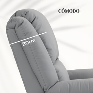 Sillón Relax Levanta Personas Eléctrico Sillón Elevador con 8 Punto de Masaje Sillón Eléctrico Reclinable con Función de Calentamiento 2 Controles Remotos y Bolsillo Lateral Gris