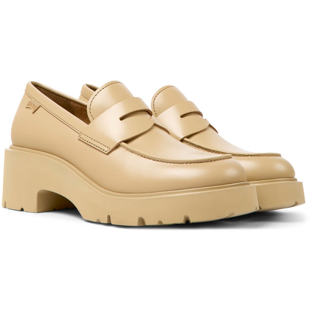 CAMPER Milah - Derbies Beige Mujer